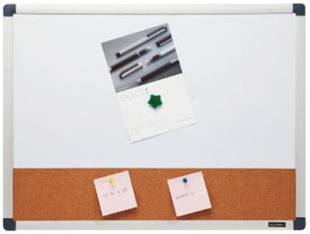 COMIX COMBO CORK/MAGNETIC DRY ERASE BOARD, 18"X24"