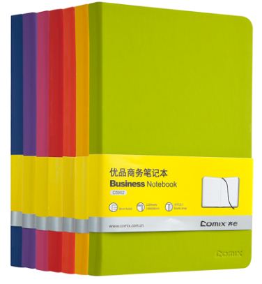 COMIX COLORFUL JOURNAL WITH PU COVER, A5, 122 SHEETS