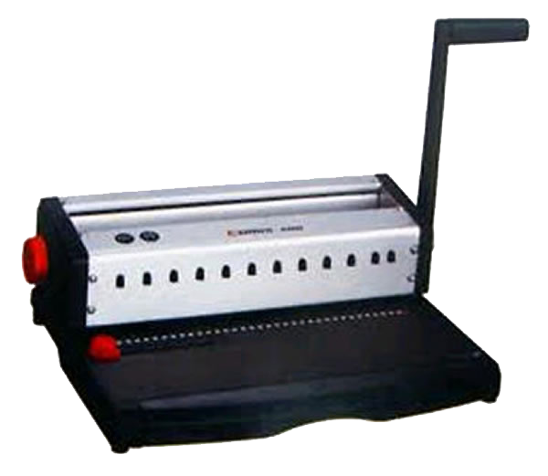 COMIX HEAVY DUTY 34 HOLES WIRE BINDING MACHINE, 15 SHEETS PUNCHING CAP., A4 SIZE, ADJUSTABLE KNOB