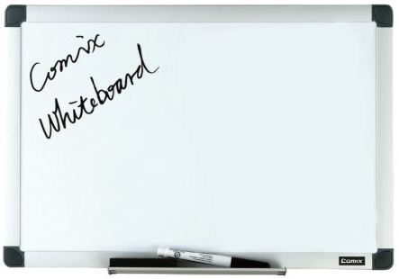 COMIX MAGNETIC DRY ERASE BOARD, 1'X1.5' FT.