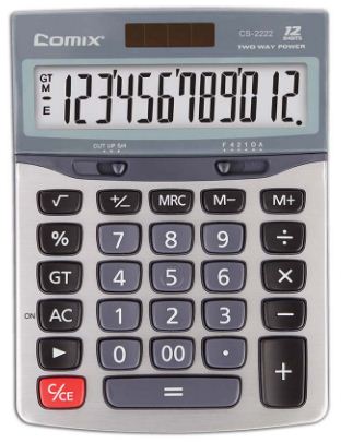 [CS-2222] COMIX 12 DIGITS MEMORY FUNCTION CALCULATOR