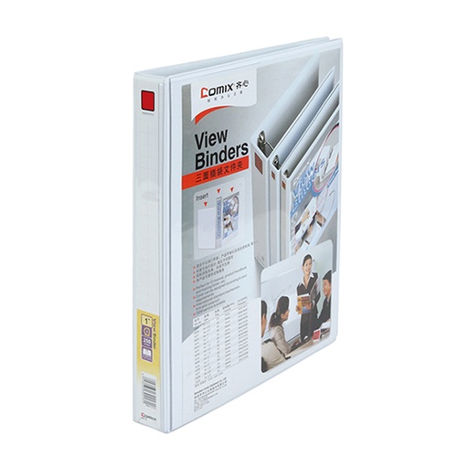[A213F] COMIX 3-D-RING FILE BINDER, LONG SIZE, 1-1/2"