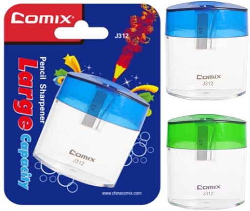 [J312] COMIX LARGE CAPACITY PENCIL SHARPENER SINGLE HOLE FOR 8MM PENCIL