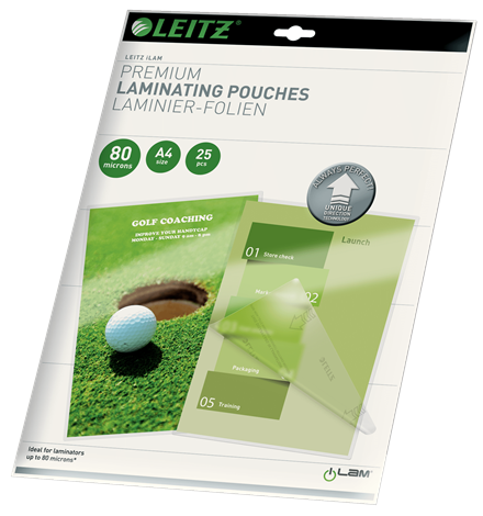 [RLP-7479-00] LEITZ ILAM POUCH A4, 80 MICRONS, 25 PCS/PACK
