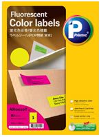 [AC0011-10] PRINTEC COLOR LABEL, 10 SHEETS/PACK