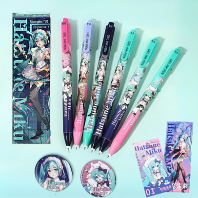 [CY998003] GEL PEN, 6 DESIGNS, 0.5MM
